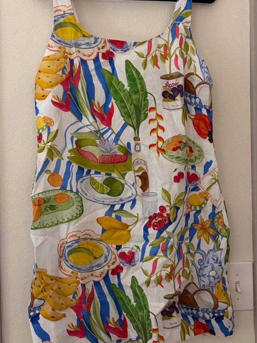 FARM Rio White Multi-Color Fruit & Floral Print Sundress - Picture 4 of 5